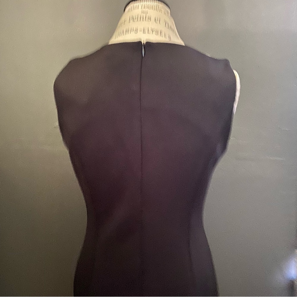 Emma & Michelle sleeveless black sheath dress with lace detail - Picture 5 of 8